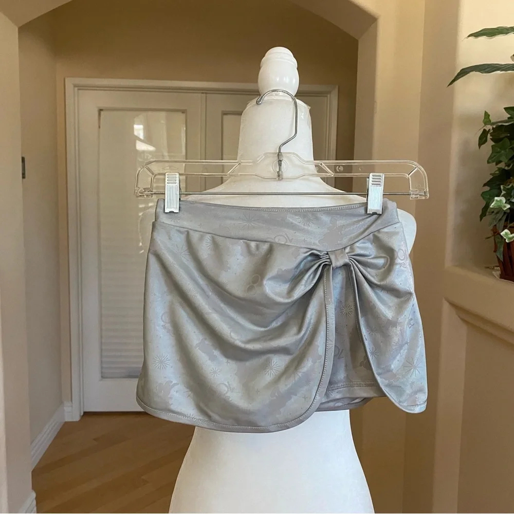 Disney 100 Metallic Silver Skort Kids Size 7/8